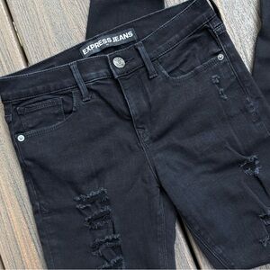 Express distressed, Jean leggings